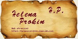 Helena Prokin vizit kartica